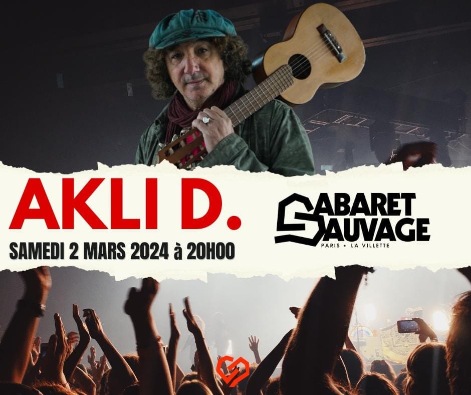 Affiche de concert du chanteur Aklid